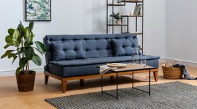 Sofa rozkładana Fuoco ciemnoniebieska
