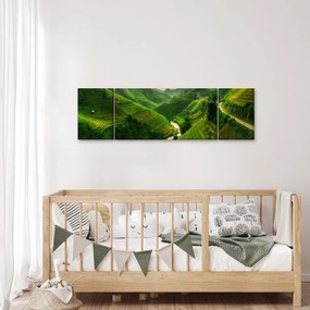 Obraz - Tarasy ryżowe Mu Cang Chai (170x50 cm)