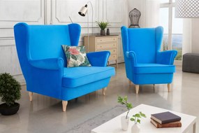 Zestaw wypoczynkowy - sofa uszak 2 osobowa z fotelem uszak