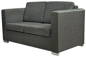 Dwuosobowa ciemnoszara sofa loftowa - Sigala 2Q