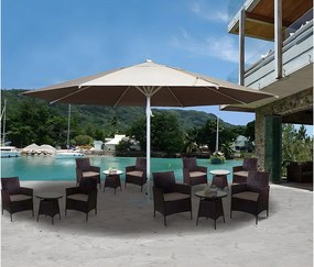 Parasol Carpi,  kremowo-beżowy bez podstawy