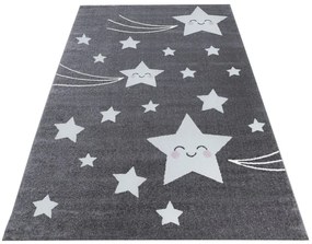 Dywan dziecięcy Kids gwiazdki szare 120 cm x 170 cm