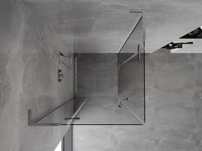 Mexen Mist-H L Duo kabina prysznicowa uchylna 85 x 85 cm, transparent, chrom - 8A5L-085L-085P-01-00
