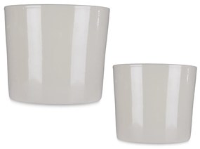 Doniczki ceramiczne MINIMAL, 2 sztuki, Ø 22 cm i Ø 27 cm