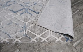 Dywan akrylowy 3 D Experience szaro-niebieski 80 cm x 150 cm