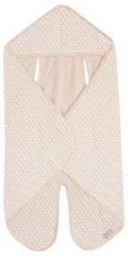 Beżowy bawełniany otulacz do fotelika samochodowego 73x82,5 cm Frosty Almond – Roba