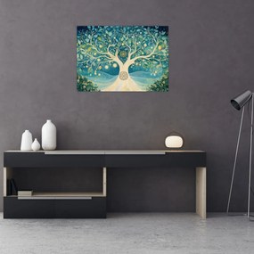 Obraz – Magiczne drzewo ze spiralami (70x50 cm)