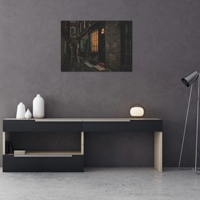 Obraz na szkle - Ulica w Londynie (70x50 cm)