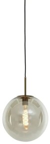 Lampa wisząca w kolorze brązu ze szklanym kloszem ø 30 cm Medina – Light &amp; Living