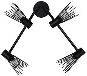 Designowa lampa ścienna PICO, czarna