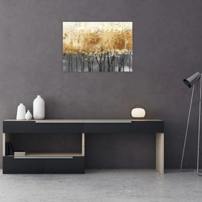 Obraz - Złote drzewa (70x50 cm)