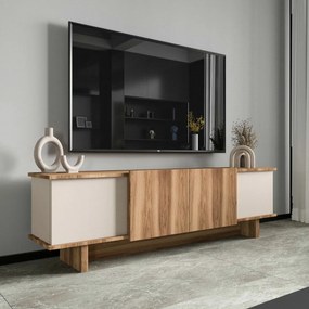 Stolik pod telewizor Diana Beige and Walnut