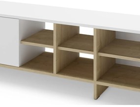 Biała szafka pod TV 230x44 cm Cequoia – Marckeric