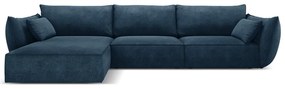 Ciemnoniebieski narożnik (lewostronny) Vanda – Mazzini Sofas