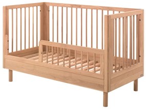 Łóżeczko z litego drewna dębowego 70x140 cm w naturalnym kolorze Forrest – Vipack