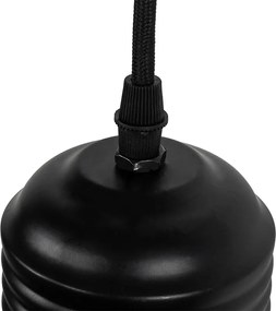 Designerska lampa wisząca czarna 3-światłowa - Raga