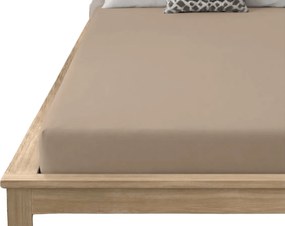 PrzytulneMieszkanie.pl Prześcieradło z mikrofibry MICROVELLE beżowe 180x200 cm
