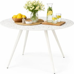 Biały okrągły stół w stylu skandynawskim L5-A36