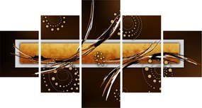 Obraz abstrakcji - Motyle (125x70 cm)
