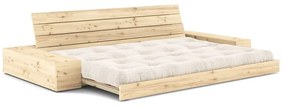 Biała sztruksowa rozkładana sofa 244 cm Base – Karup Design