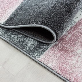 Dywan nowoczesny Hawaii 3D Kwadraty różowo-szare 200 cm x 290 cm