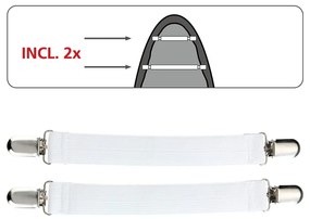 Niebieski bawełniany pokrowiec na deskę do prasowania Wenko Air Comfort, dł. 140 cm