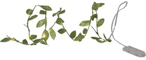 Zielona girlanda świetlna LED Star Trading Leaf, dł. 95 cm