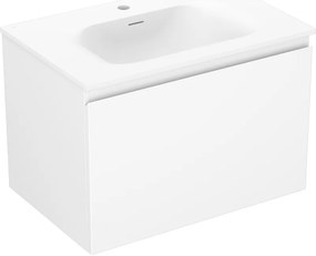 Mexen Orio szafka łazienkowa 70 cm z umywalką Vela, 1 szuflada, biała mat - 91A10-07047-1-BF01-W23M01