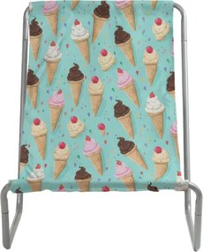 Składane leżak plażowy SAND ICE CREAM, kolorowy