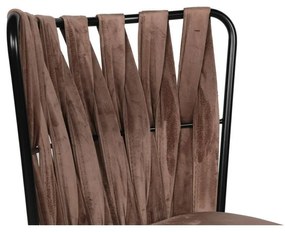 Zestaw krzeseł do jadalni Kusakli Light Brown and Black, 2 szt., 2 szt.