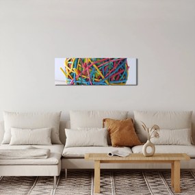 Obraz gumek (z zegarem) (90x30 cm)