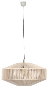 Japandi hanglamp bruin touw 61cm - SveaJapandi Oswietlenie wewnetrzne