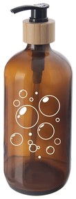 Orion Szklany dozator mydła, brązowy, 0,5 l