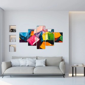 Obraz - Kolorowe kostki (125x70 cm)