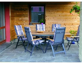 CONCEPT FSC - stół ogrodowy z blatem tekowym 150 x 90 x 75 cm