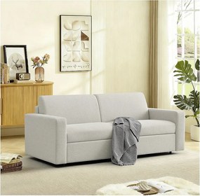 Sofa rozkładana "Diana" z tkaniny ekspresowej - 140 cm spania - 3-osobowa - Beżowa