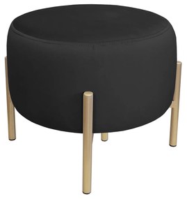 Pufa OLA LOFT ławka podnóżek metal złota MG19