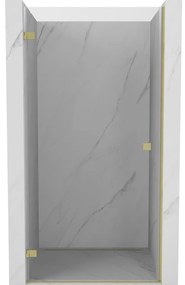 Mexen Lunar-B drzwi prysznicowe uchylne lewe 100 cm, transparent, złote szczotkowane - 832-100-000-55-00-L