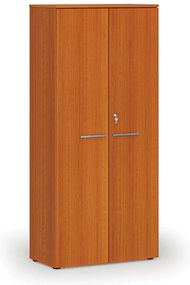 Szafa biurowa z drzwiami PRIMO WOOD, 800 x 420 x 1781 mm, wiśnia