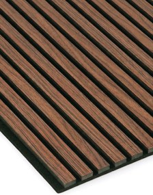 Drewniany panel akustyczny, 2400 x 600 mm, B2BP010, złoty teak