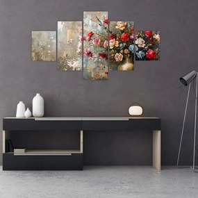 Obraz - Wazon z kwiatami (125x70 cm)