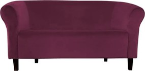 Sofa Milo tkanina Welur wygodna sofa tapicerowana do salonu i poczekalni : Kolor nogi - Venge, Kolor tkaniny - VELVET - MG02, Typ tkaniny - Velvet, Wysokość nogi - 15 cm