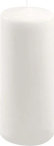Zestaw słupkowych świec, 25 cm, Ø 10 cm, biały, 2 sztuki.