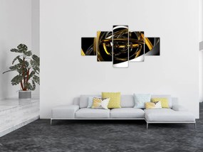 Obraz nowoczesnej abstrakcji (125x70 cm)