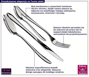 4 elementowy zestaw sztućców w tekstylnym woreczku - Gifdos 20X