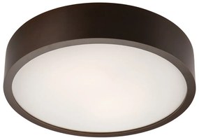 Ciemnobrązowa lampa sufitowa z szklanym kloszem ø 37 cm Eveline – LAMKUR