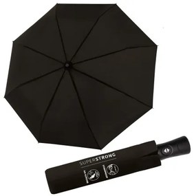Fiber SUPERSTRONG - w pełni automatyczny parasol męski czarny