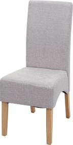 Krzesło do jadalni Crotone, kremowo-beżowy, jasne nogi