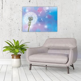 Obraz na szkle - Dmuchawiec na wietrze (70x50 cm)