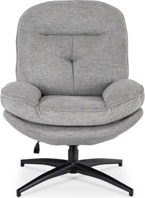 Fotel Wypoczynkowy Obrotowy MESA do Salonu Szary Nowoczesny